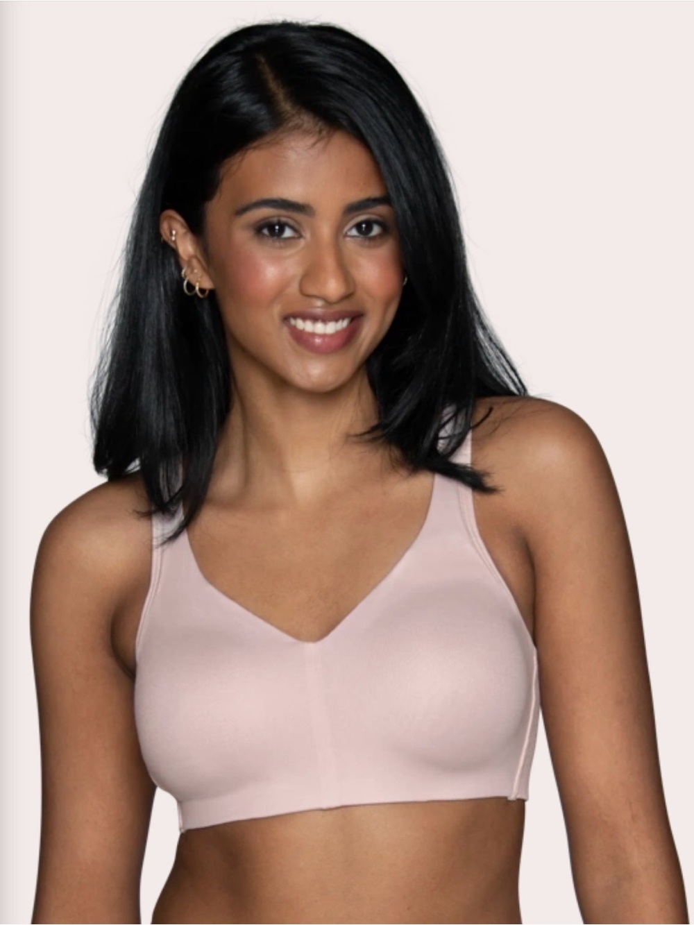 NEW Vanity Fair Inspired By You Wireless Bra 72204 Bare Pink Large NWT